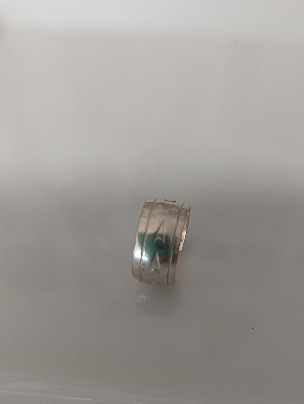 Sterling Silver Etched Ear Cuff